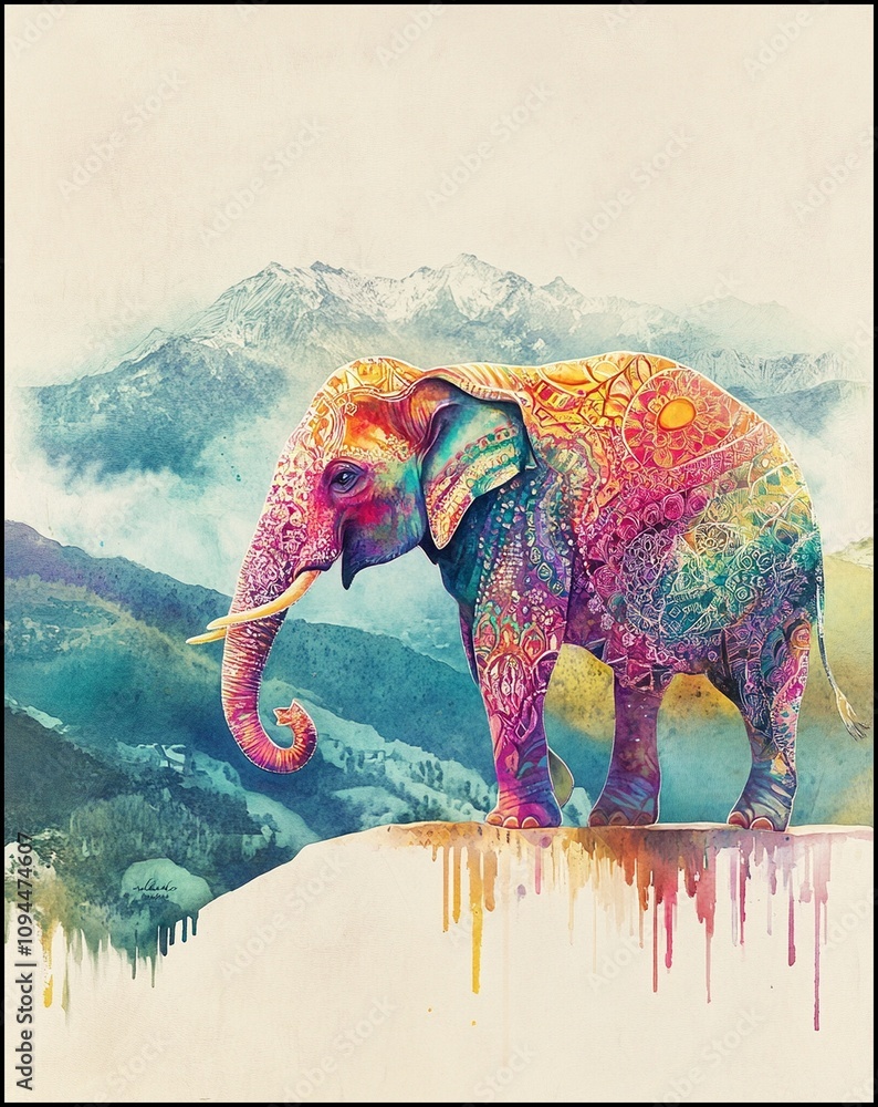 Obraz premium Majestic Elephant Creation