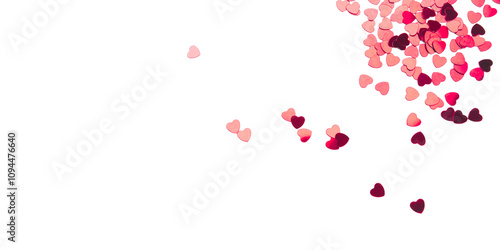 Wallpaper Mural Red hearts on transparent background. Valentine's day concept. Torontodigital.ca