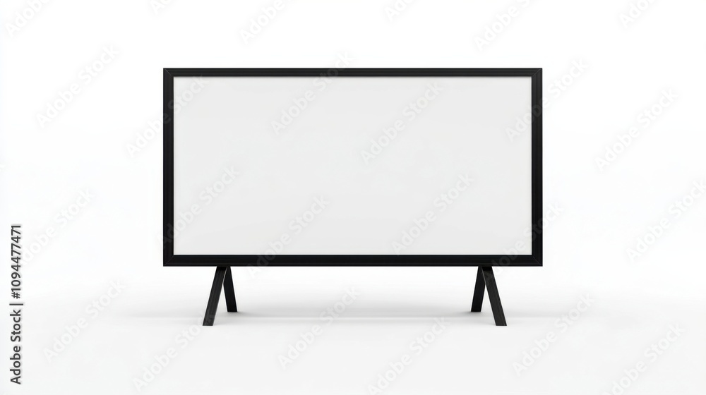 Blank advertising billboard mockup isolated on a white background Blank advertising billboard mockup isolated on a white background
