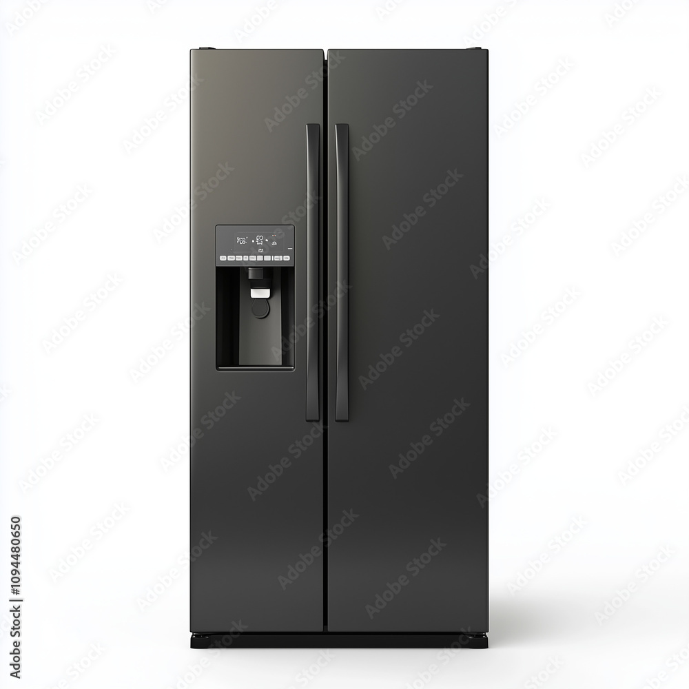 Sleek Black French Door Refrigerator Sleek Black French Door Refrigerator