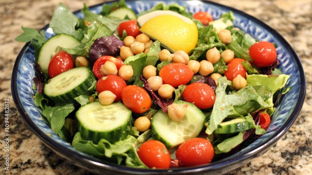 Vibrant Chickpea and Vegetable Salad: A Healthy and Delicious Meal Vibrant Chickpea and Vegetable Salad: A Healthy and Delicious Meal