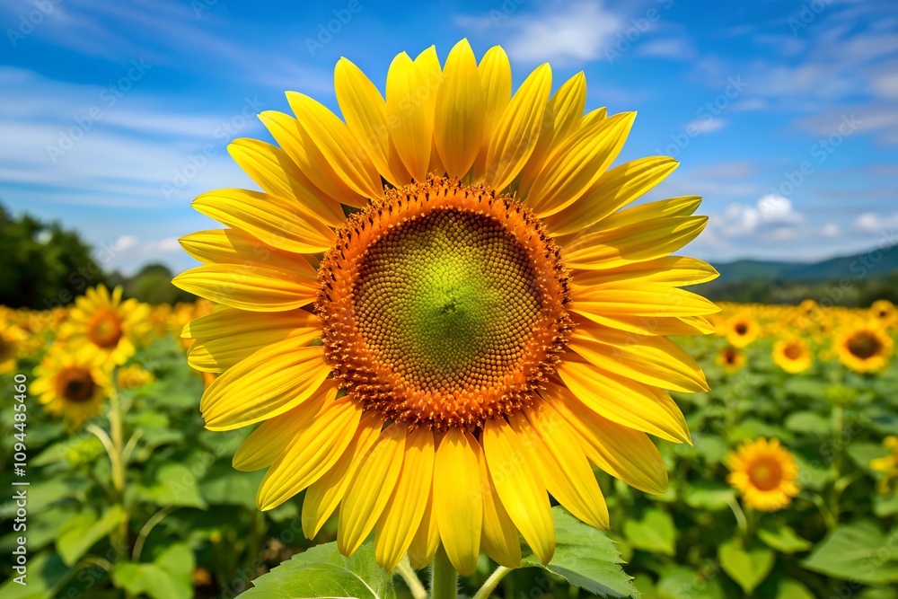 Fototapeta premium field of sunflowers