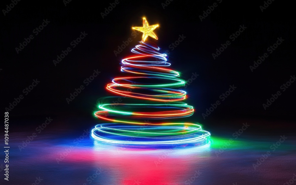 neon christmas background professional photo