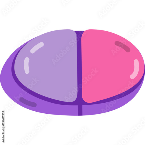 Cute cartoon pill, capsula and tablet. Painkiller, medical drugs, vitamins, antibiotics for health care in flat style. Hand drawn medicaments and medicines isolated on white background.