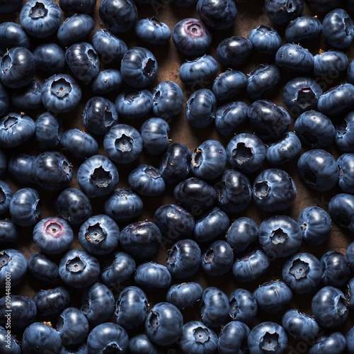 Fresh blueberry as healthy food background. Top view