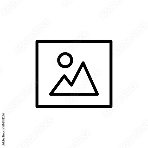 Free Download Picture snapshot icon Black and white outline vector - GFXLoad