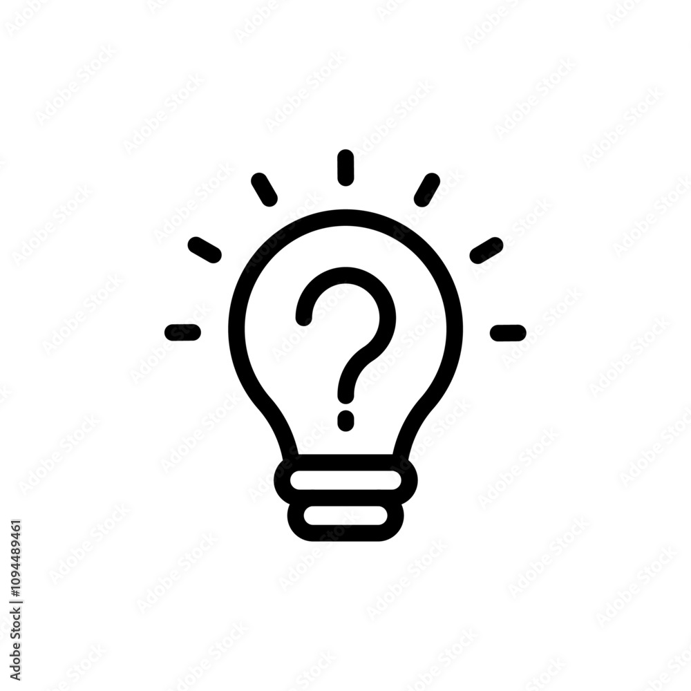 Solution, solve icon Black and white outline vector Solution, solve icon Black and white outline vector