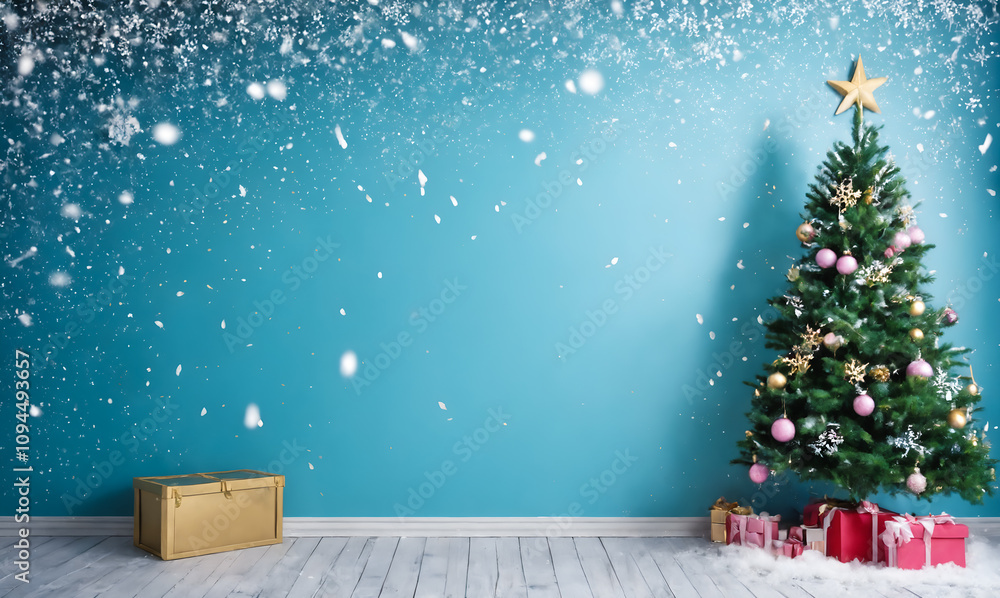 Christmas and New Year holidays background Christmas and New Year holidays background