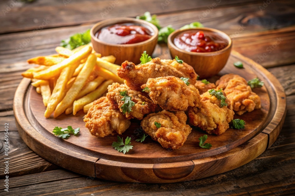 Fried Chicken and French Fries