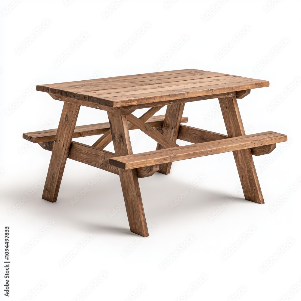 Rustic Wooden Picnic Table Rustic Wooden Picnic Table