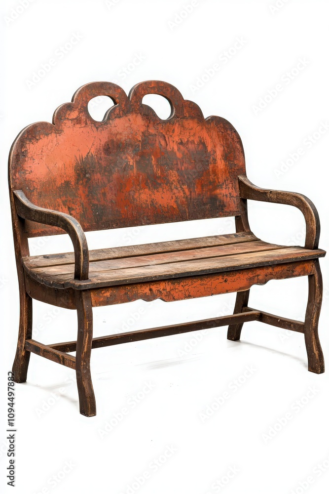 Fototapeta premium Rustic Wooden Bench