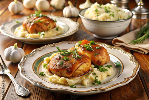 Elegant Oven-Roasted Chicken Thighs Dinner