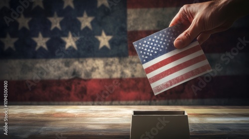 Civic engagement and voter participation, Symbolizing democracy and civic duty, photography style