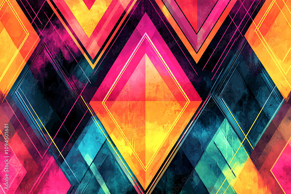 Fototapeta premium Bright Layered Patterns