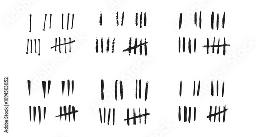 hand drawn prison wall doodle sticks lines counter 