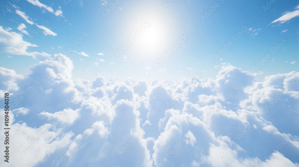 Sunbeams Streaming Through Clouds in a Clear Sky Sunbeams Streaming Through Clouds in a Clear Sky