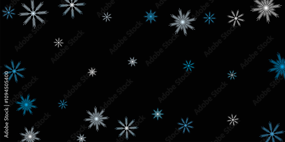 set of snowflakes set of snowflakes
