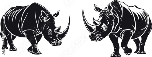 rhinoceros vector illustration