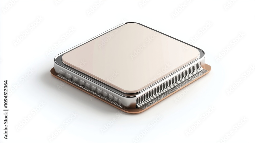 CPU shown on clean white background CPU shown on clean white background