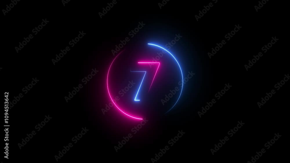 10 second countdown timer animation with neon number text glowing from 10 to 1 with interesting circle animation. Top ten countdown animation text , neon light numbers from 10 to 1 10 second countdown timer animation with neon number text glowing from 10 to 1 with interesting circle animation. Top ten countdown animation text , neon light numbers from 10 to 1