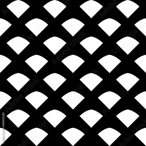 Obraz na płótnie Seamless pattern with geometric motifs in black and white w salonie