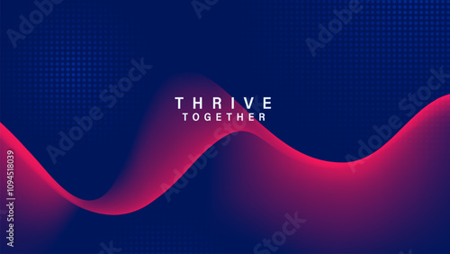 Thrive Together with a High-Tech Background–Ideal for Tech Events, Showcasing Innovation and Technological Advancement Vector Design