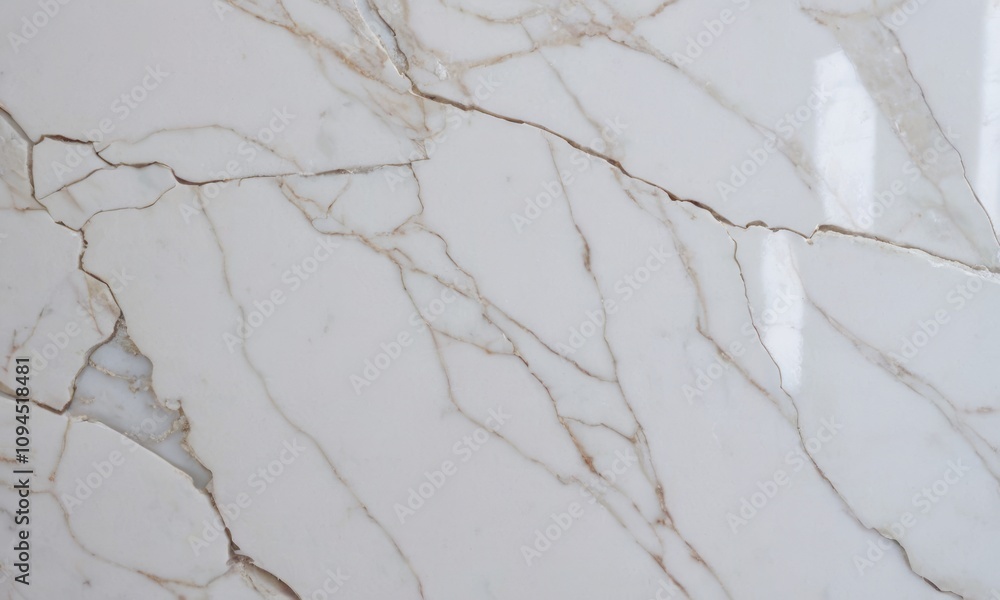 White marble made of fragments and with cracks White marble made of fragments and with cracks