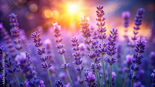 Captivating Lavender Blooms in Cinematic Light with Shallow Depth of Field for Stunning Architectural Photography