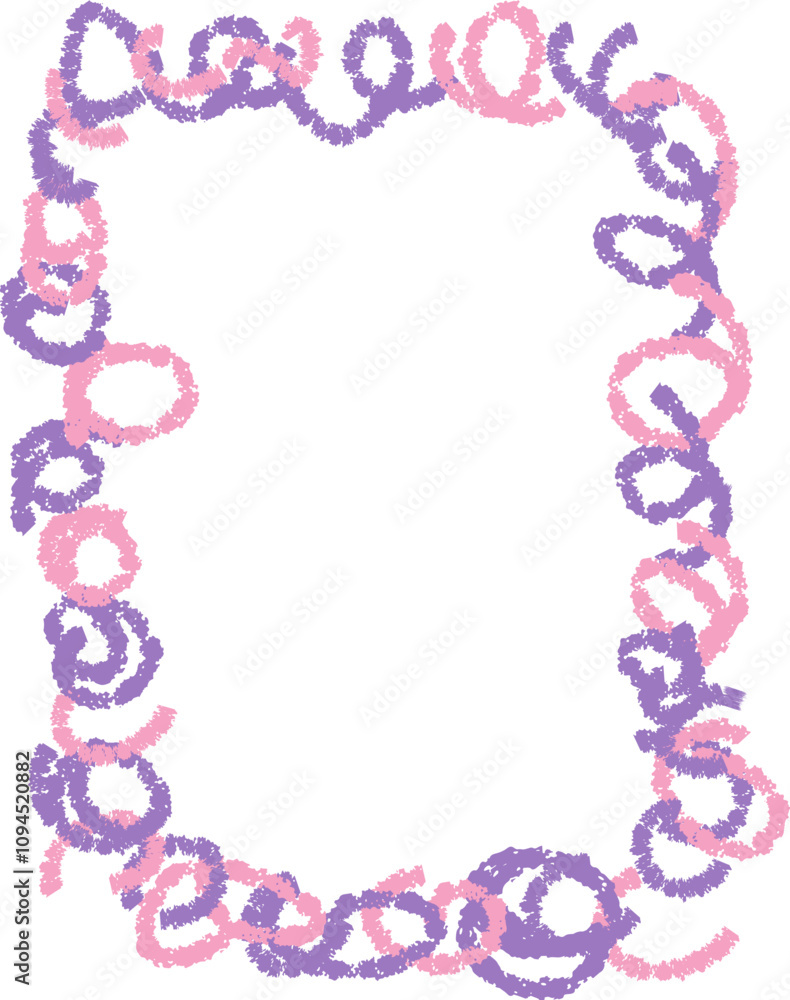 Doodle kids frame, hand drawn scribble decoration border for kindergarten or school album photo. Chidren crayon drawing. Cute color pencil ornament, Doodle kids frame, hand drawn scribble decoration border for kindergarten or school album photo. Chidren crayon drawing. Cute color pencil ornament,