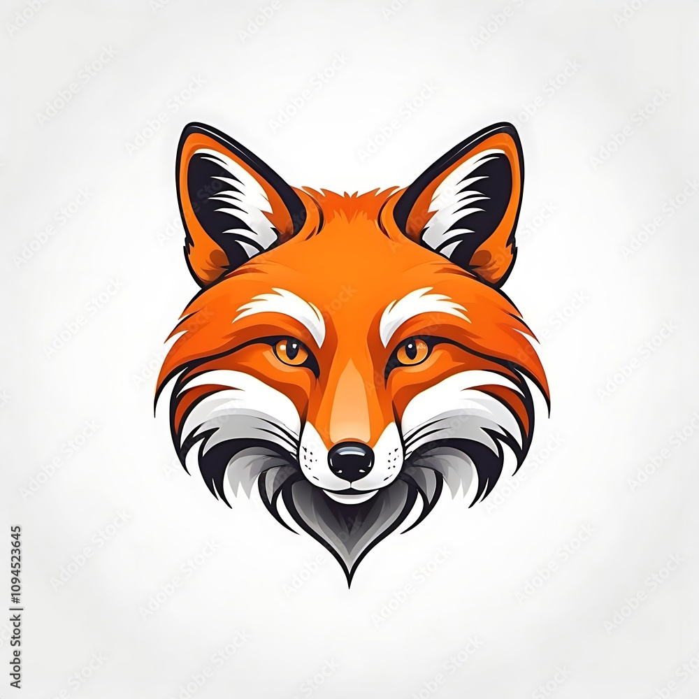 Obraz premium fox logo isolated on white background