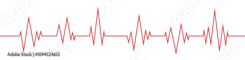 Heartbeat line. Pulse cardiogram Icons of heart beat. Ecg Electrocardiogram with healthy rhythm, cardio attack, ischemia, infarction. Symbol for cardiac