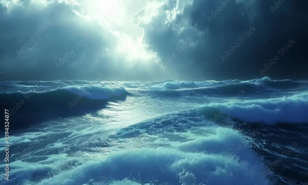 Tempestuous Ocean Under a Dark and Stormy Sky Tempestuous Ocean Under a Dark and Stormy Sky