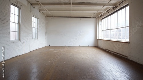 Spacious room with bare walls and floor