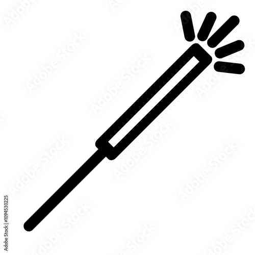 New year icon symbol- firelight icon