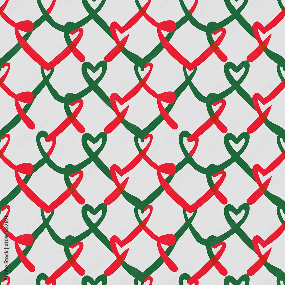 Fototapeta premium heart shaped chain