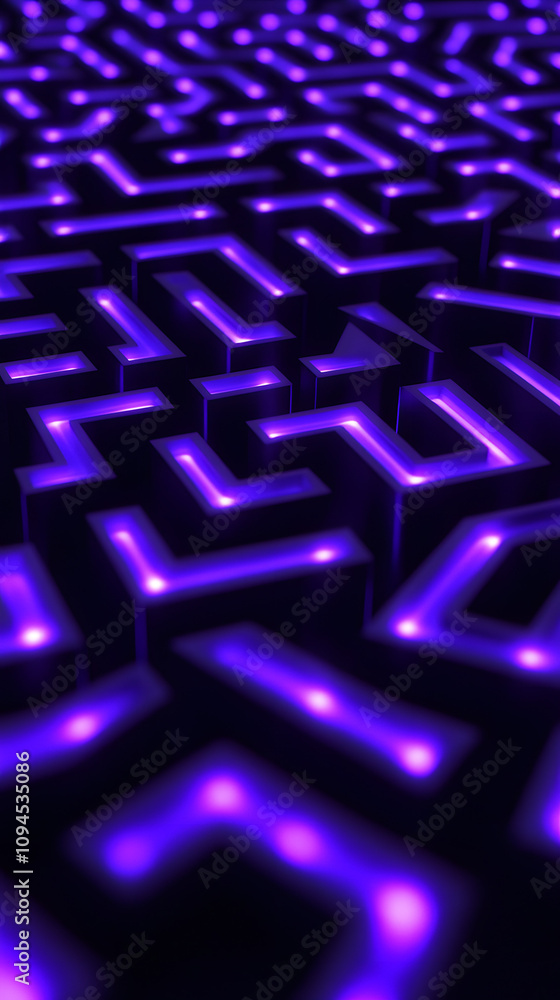 Close-Up of Maze Pattern with Glowing Path Highlighting Navigation, Complexity, and Innovation
Close-Up of Maze Pattern with Glowing Path Highlighting Navigation, Complexity, and Innovation