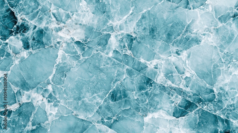 Fototapeta premium Abstract ice texture nature background image cool tones aerial view
