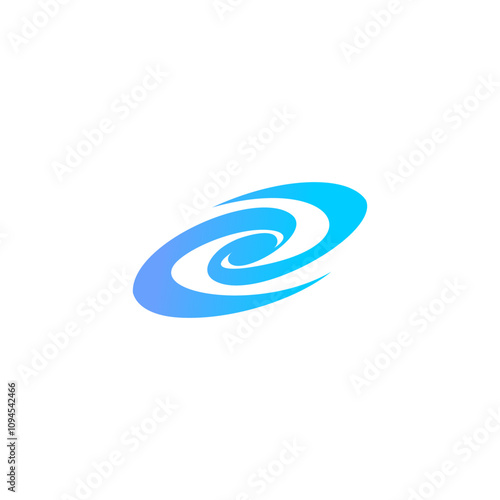 vortex logo design with modern concept, galaxy logo vector icon illustration.