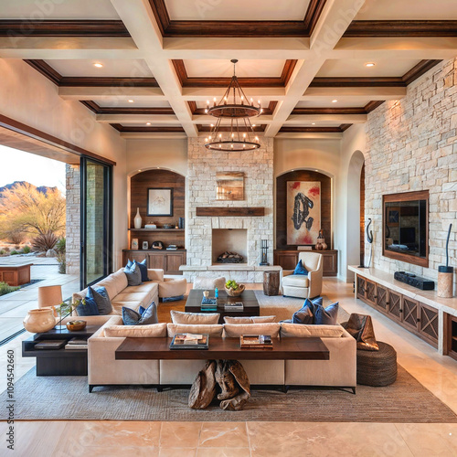 A luxury living room in arizona
