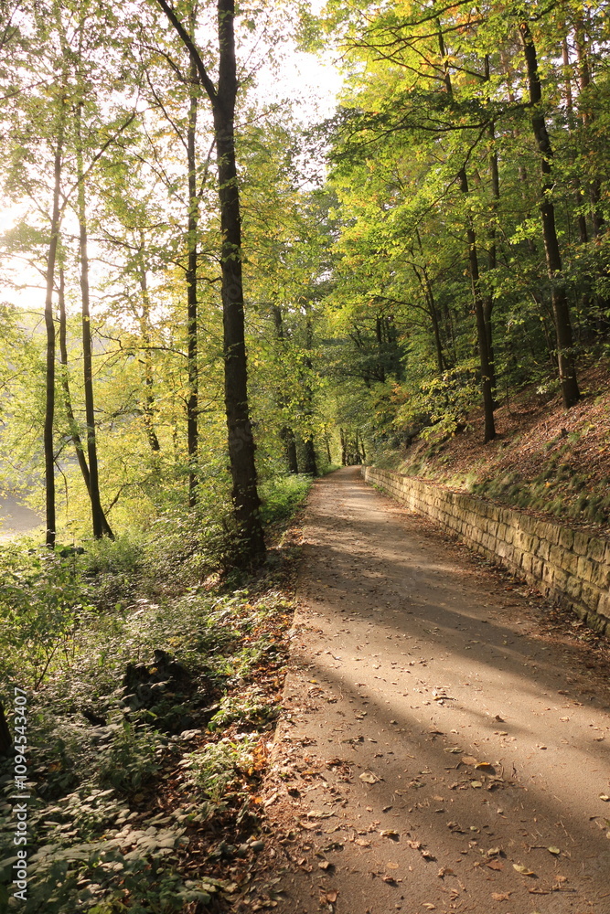 Fototapeta premium Impressionen aus dem Kurort Rathen im Elbsandsteingebirge