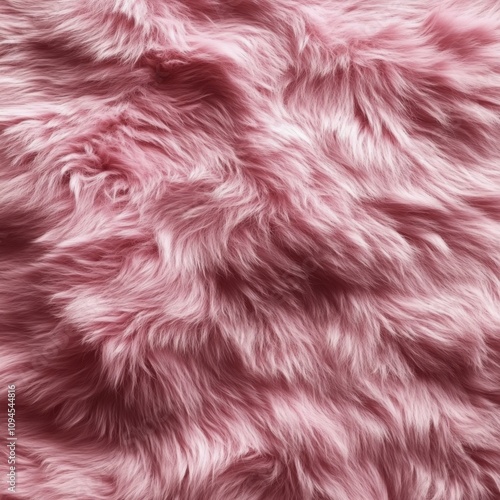 Soft pink faux fur fabric texture perfect for cozy decor and fashion accessories