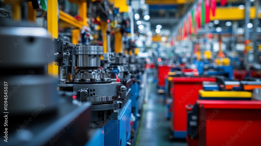 Industrial Assembly Line with Machinery and Equipment Industrial Assembly Line with Machinery and Equipment