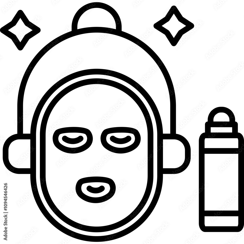 Gold Mask Icon Gold Mask Icon
