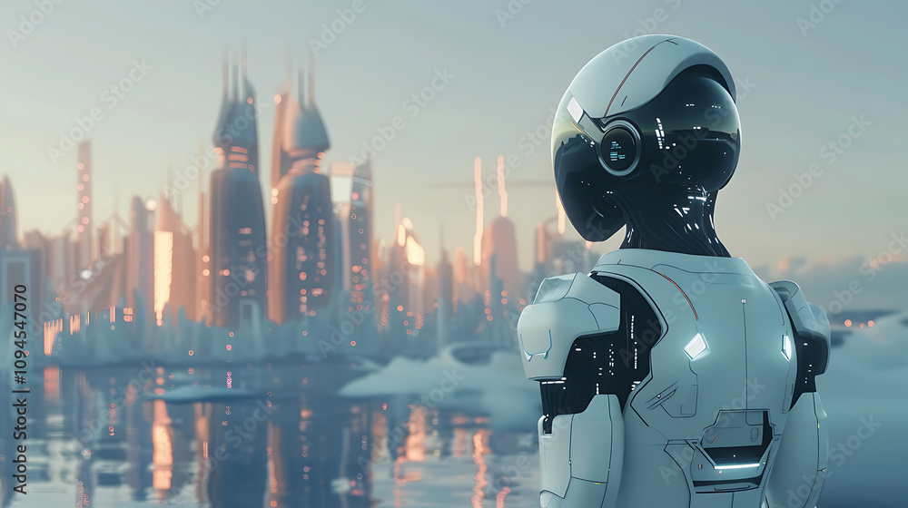 ai in future world, visual depiction of future with ai ai in future world, visual depiction of future with ai