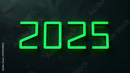 futuristic digital art, neon-green displayed in digital clock style on black background