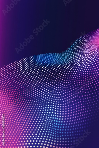 Colorful abstract gradient with dots creates a dynamic visual effect in a dig...
