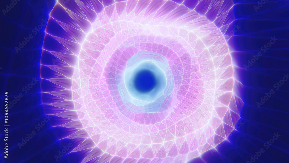 A mesmerizing pink and blue vortex with a geometric wireframe futuristic glowing tunnel effect for conveying technology, digital worlds, or abstract energy A mesmerizing pink and blue vortex with a geometric wireframe futuristic glowing tunnel effect for conveying technology, digital worlds, or abstract energy