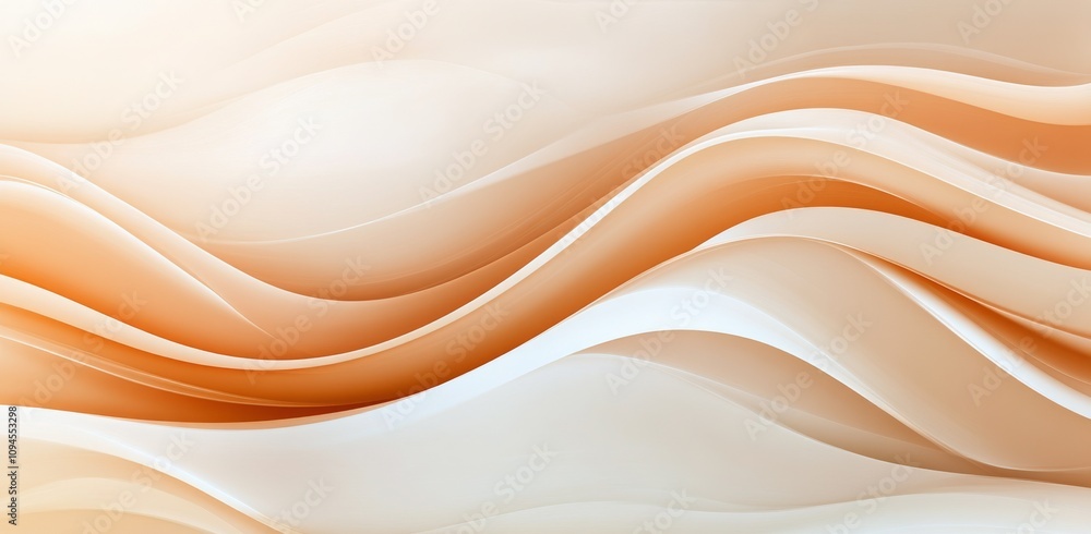Soft flowing waves of warm colors create a serene and calming effect in abstract art Soft flowing waves of warm colors create a serene and calming effect in abstract art