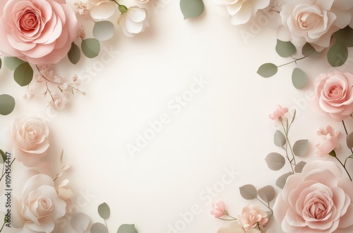 Beautiful floral arrangement featuring pink and white roses on a soft background