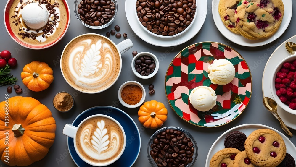 Fototapeta premium Food and Beverages Modern food photography setups.